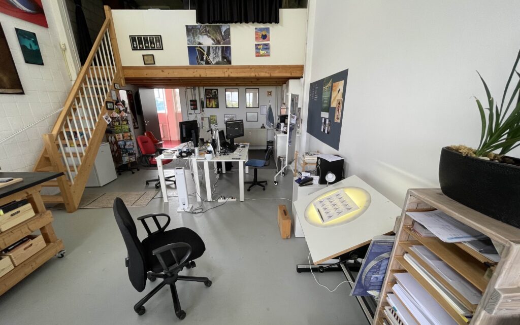 Udo's studio in Utrecht.